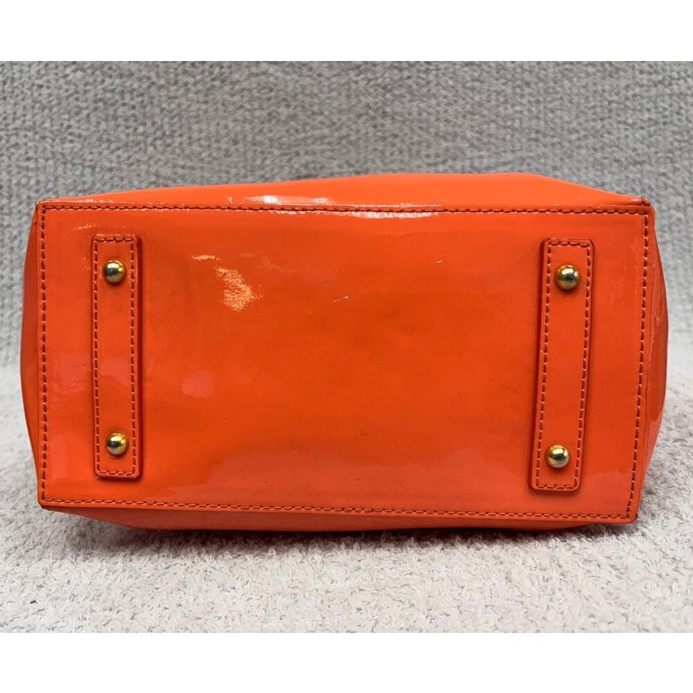 Dooney & Bourke Melon Orange Patent Leather Tote AS IS #79777 - Picture 5 of 14